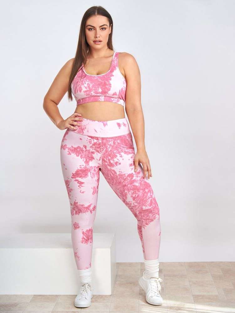 Sleeveless Tie Dye Pink Sports 967