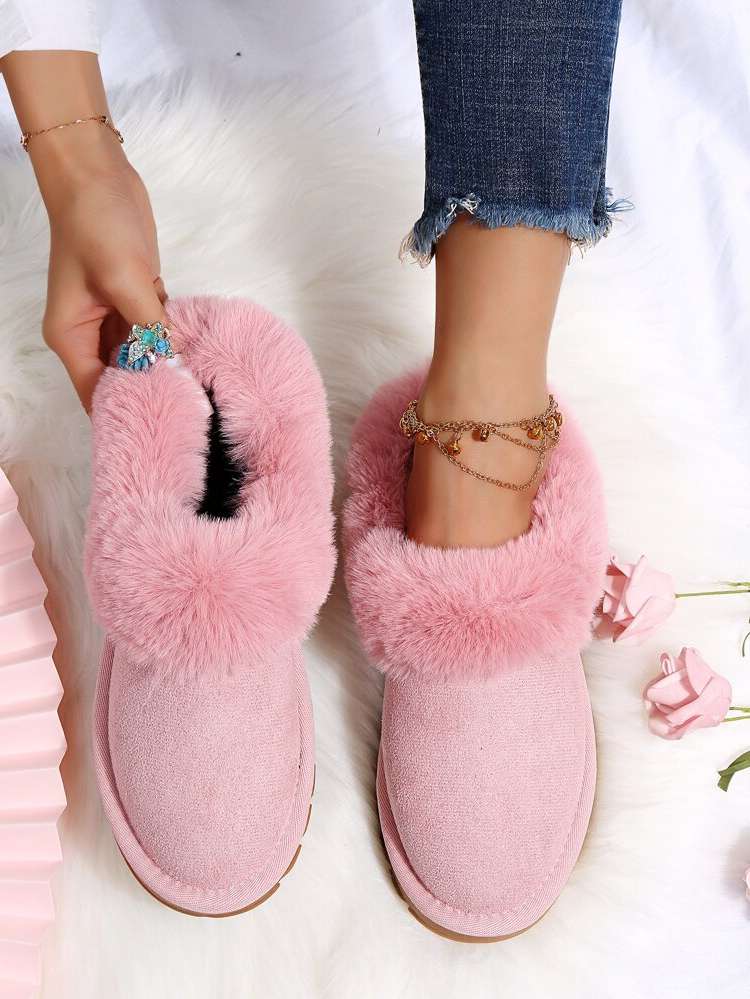  Pink Women Snow Boots 4535