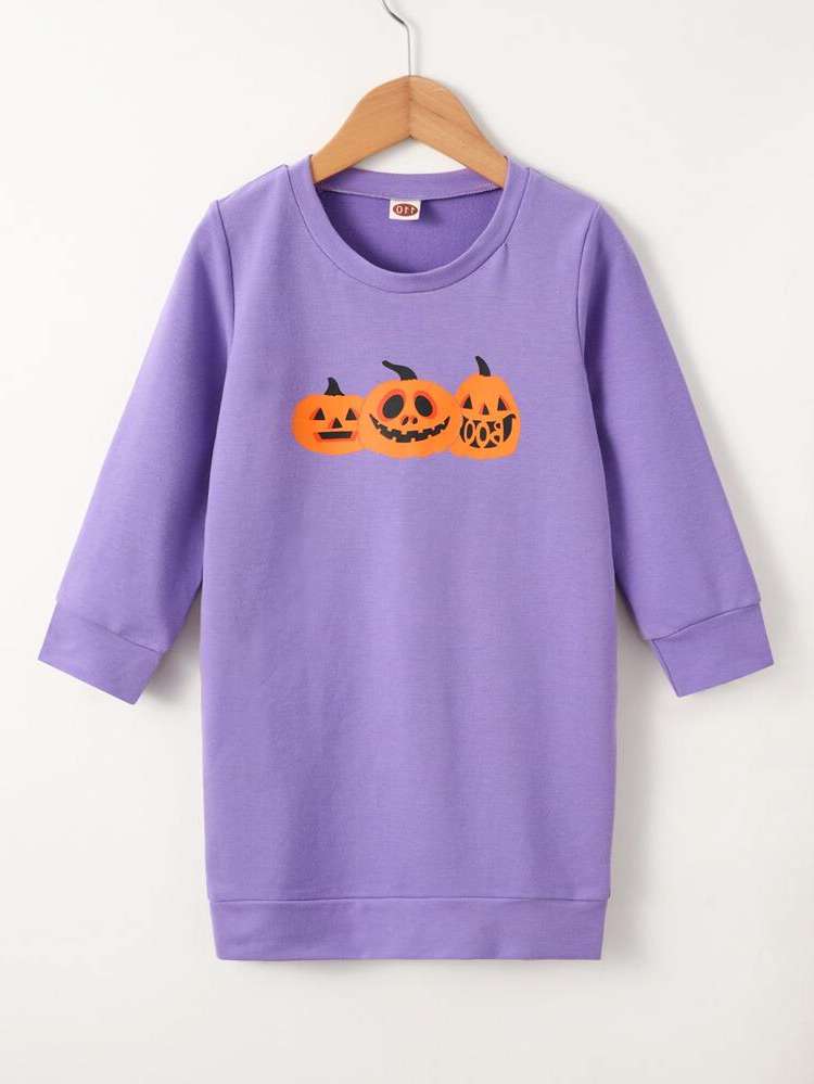  Halloween Round Neck Girls Clothing 202