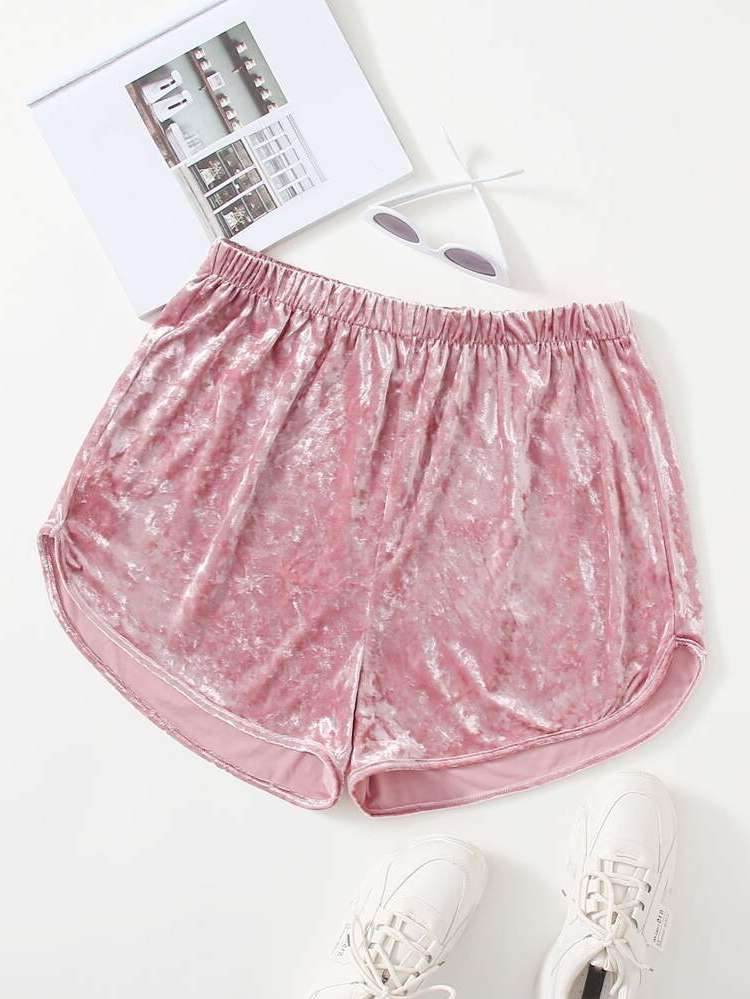  Purple Plus Size Shorts 7597