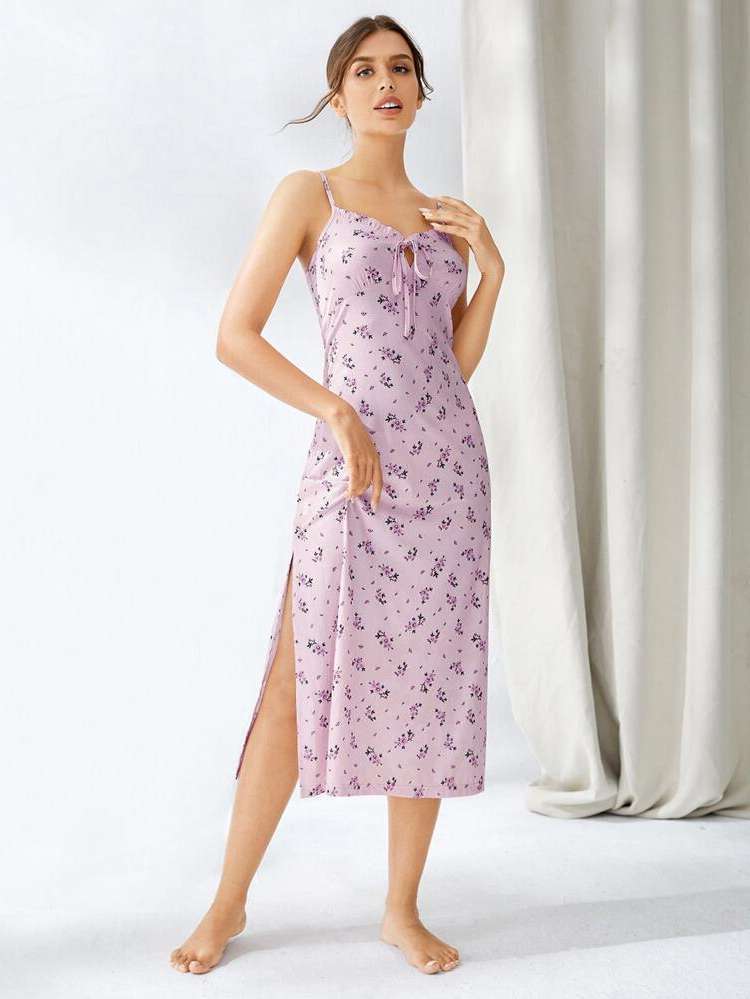  Sleeveless Knot Women Sleepwear 1057