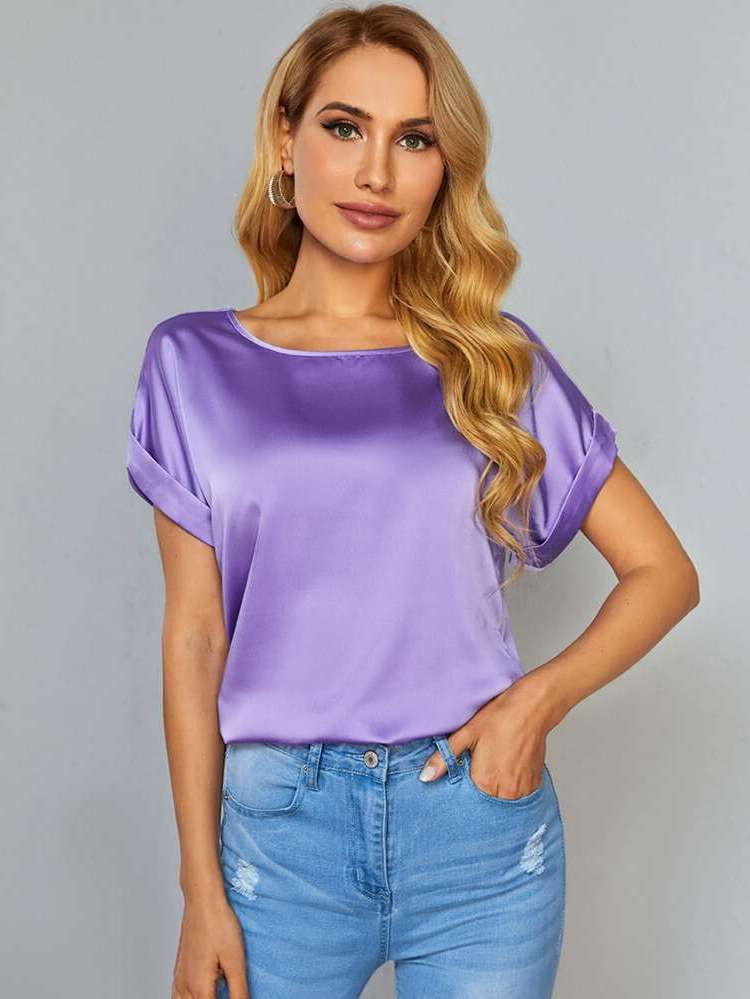  Short Sleeve Glamorous Women Tops, Blouses  Tee 860