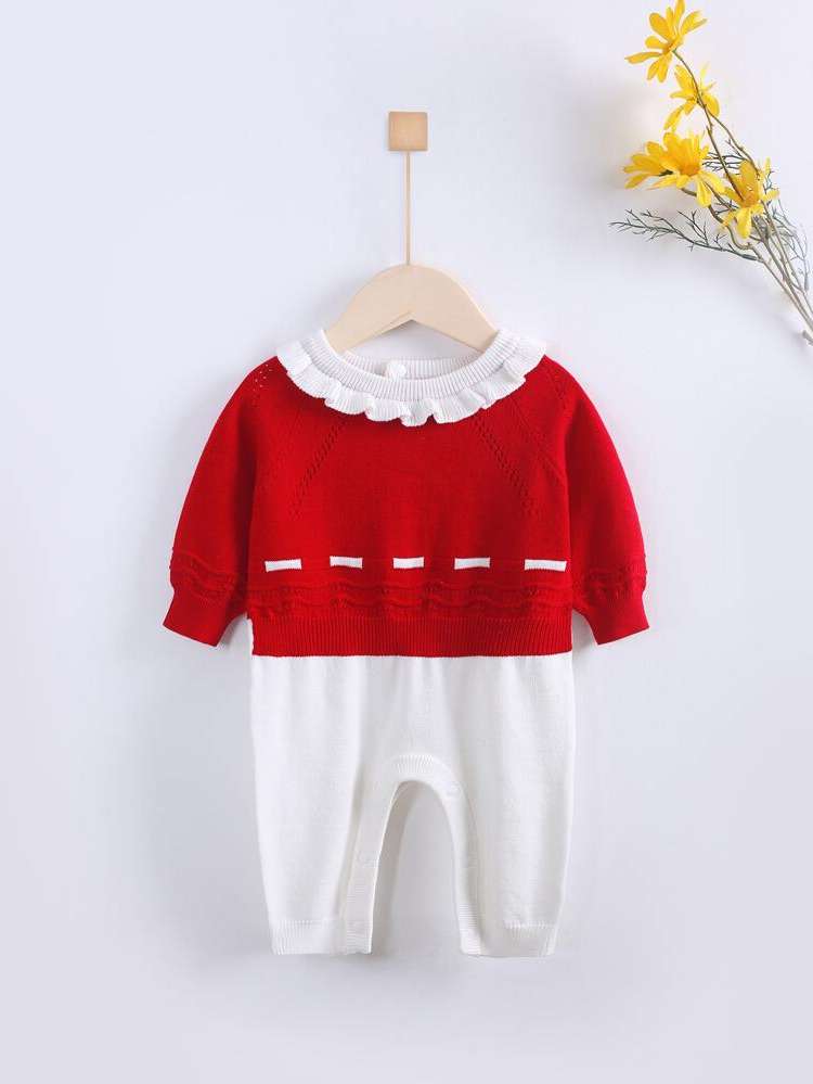 Colorblock  Regular Fit Baby Knitwear 7299