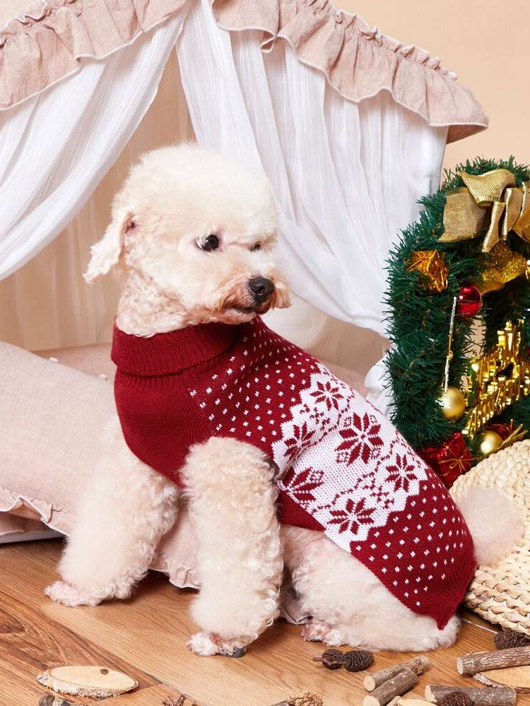  Red and White  Pet Sweaters 4767