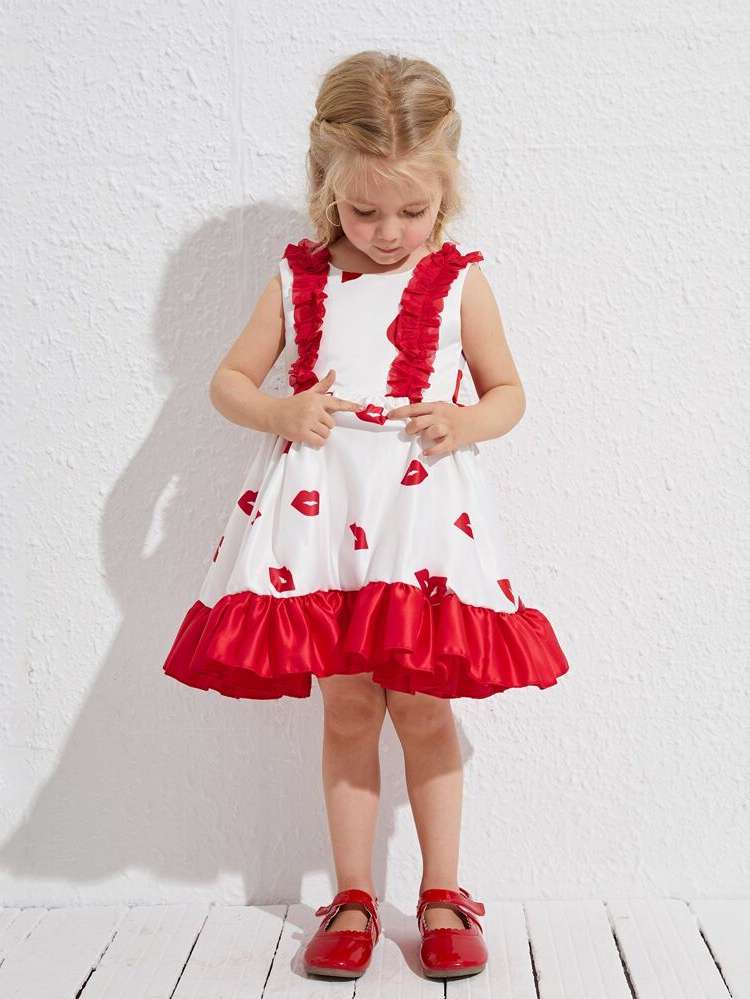  Sleeveless Round Neck Glamorous Toddler Girls Clothing 6201