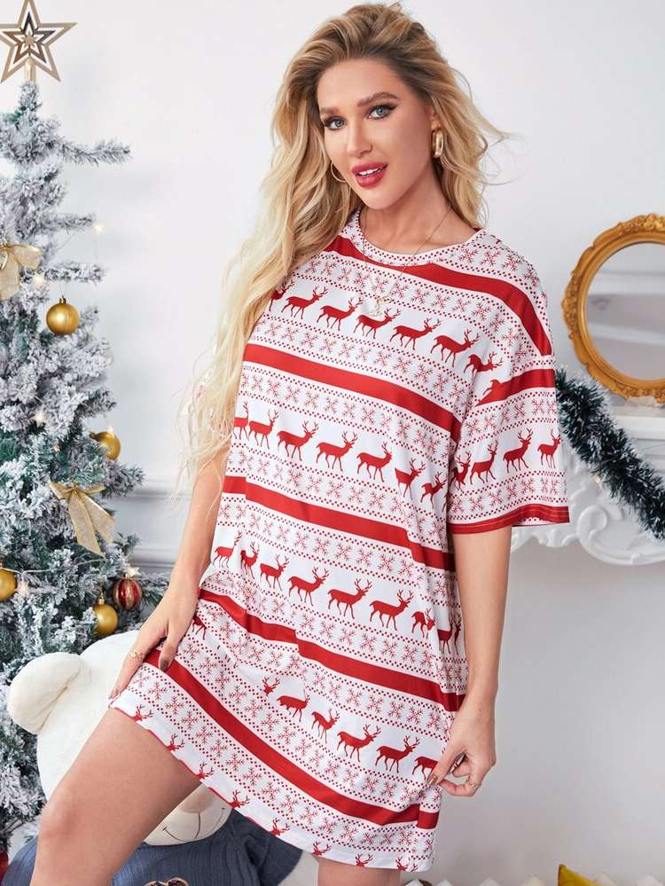 Red and White  Christmas Underwear  Sleepwear 9311