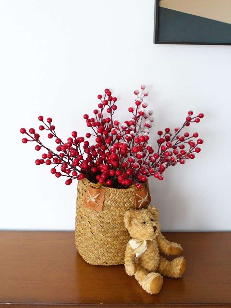   Red Artificial Plants 4195