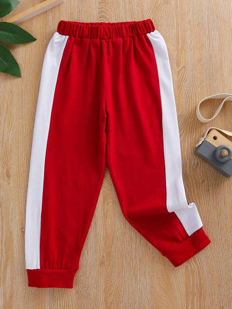 Colorblock Regular Fit Red Girls Clothing 2681