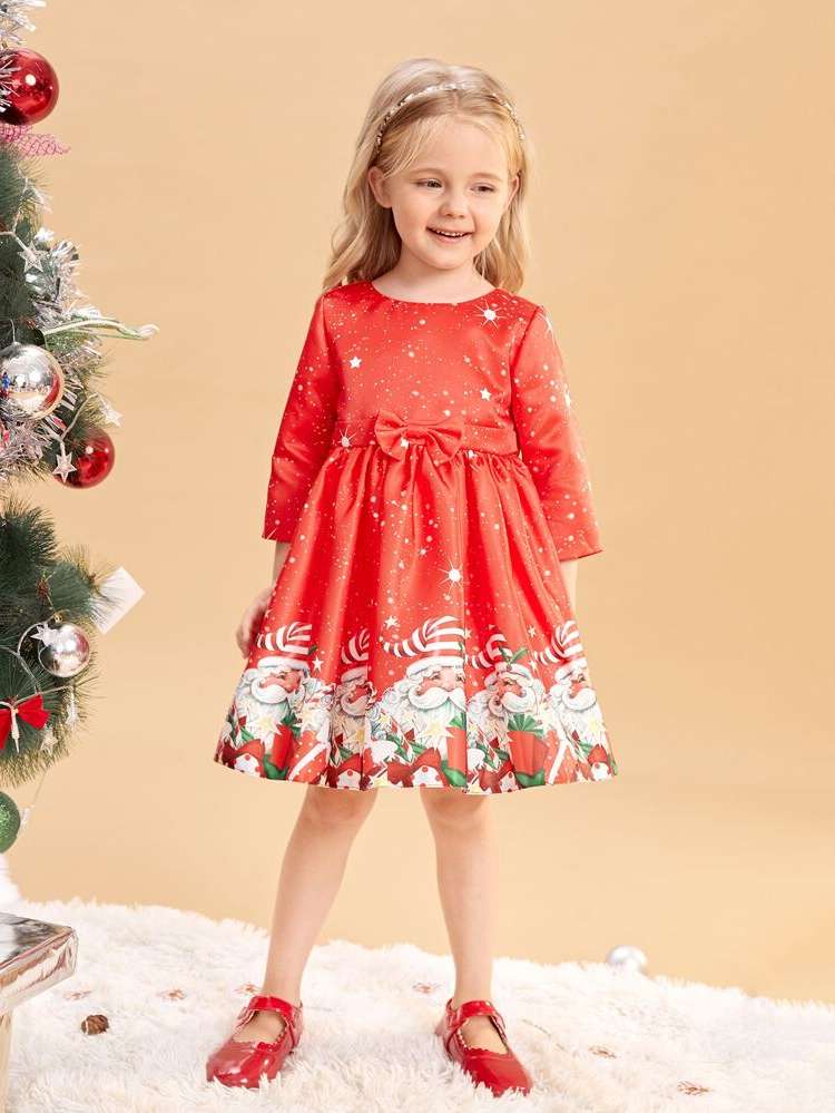  Regular Fit Glamorous Christmas Toddler Girls Clothing 7697