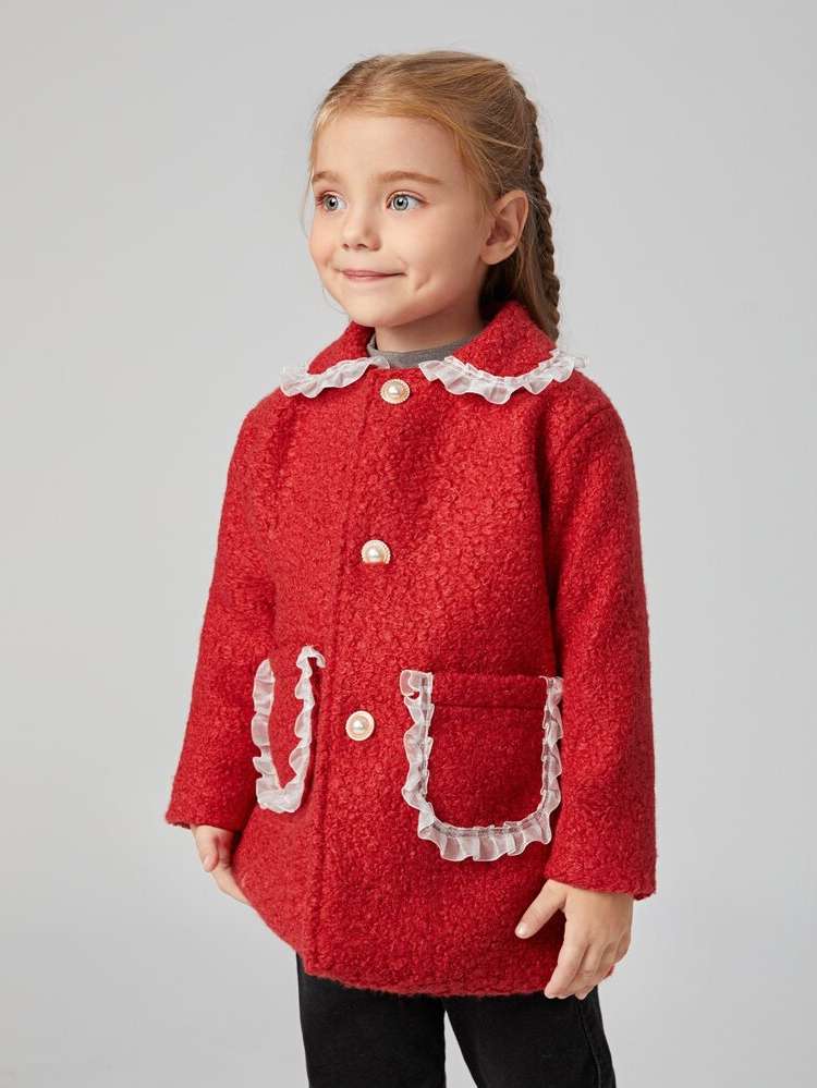  Collar Red Short Kids Clothing 7270