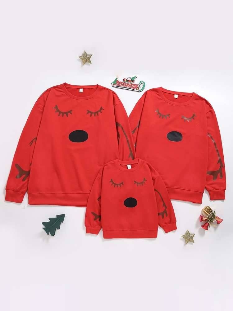 Christmas Casual Long Sleeve Regular Fit Kids Clothing 288