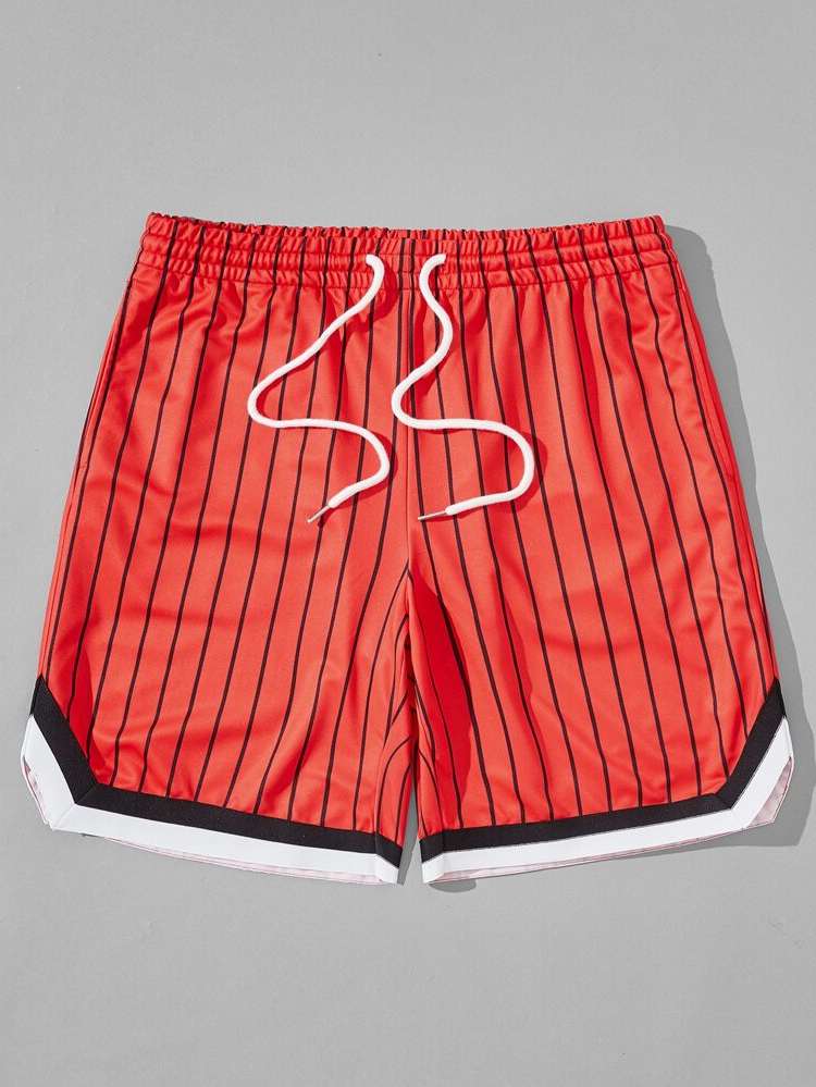 Red Regular Fit Drawstring Men Clothing 413