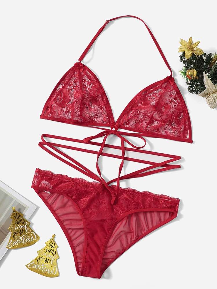  Red Women Plus Intimates 6184