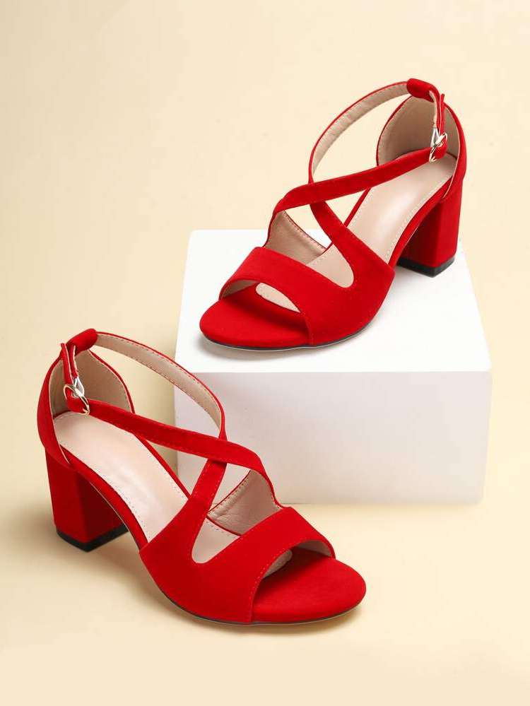 Red  Women Sandals 4241