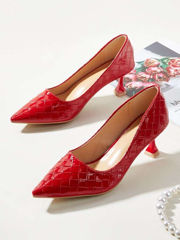  Red Fashionable Women Pumps 6023