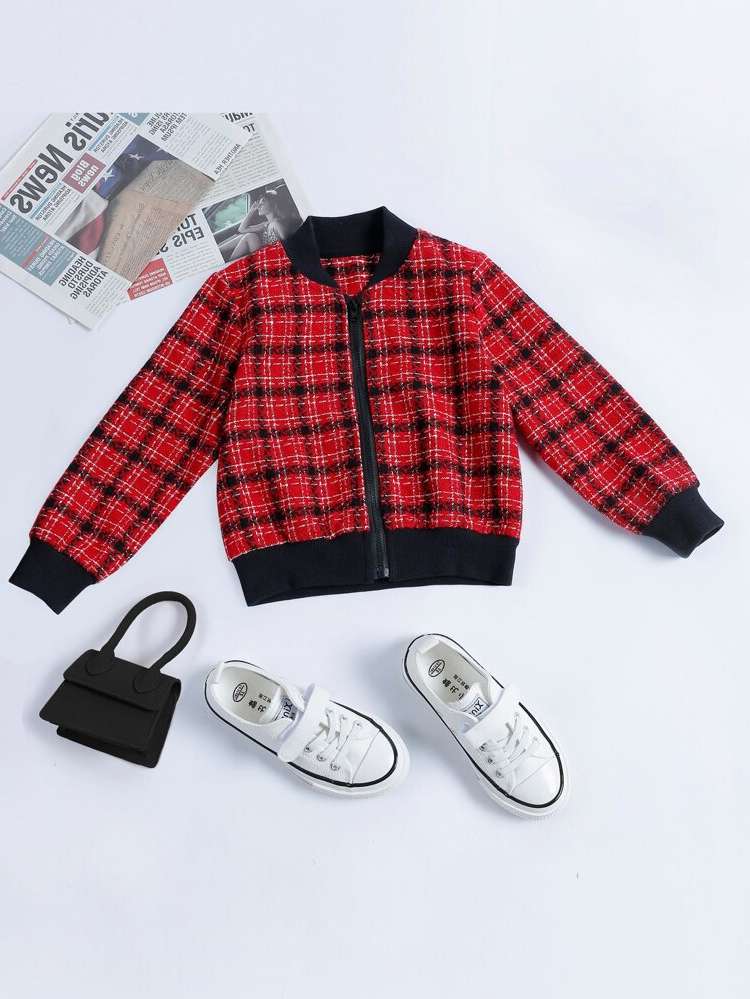 Long Sleeve Plaid Regular Casual Kids Clothing 5197