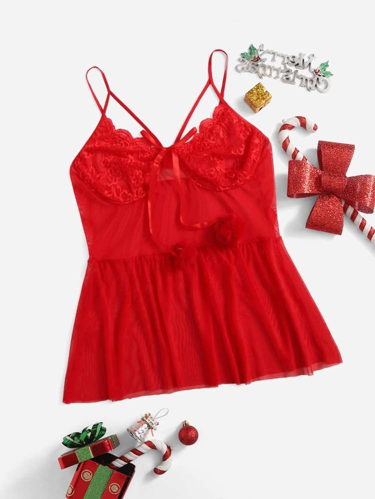  Red Underwear  Sleepwear 3696