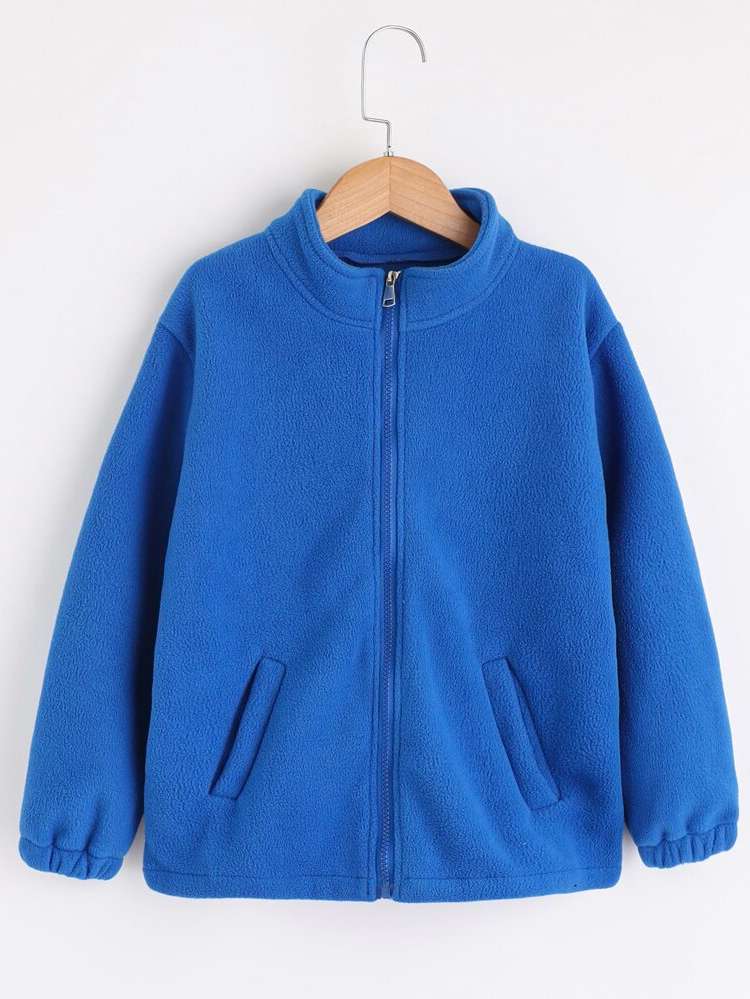 Royal Blue Long Sleeve Regular Boys Outerwear 684