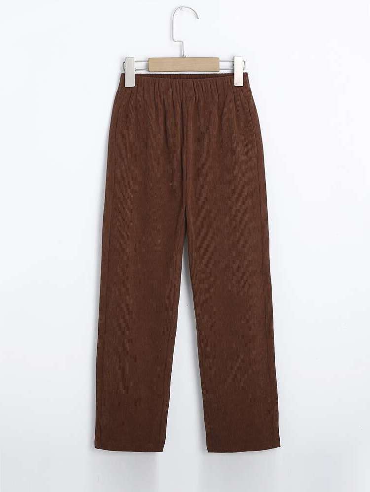  Casual Rust Brown Plain Boys Bottoms 5960