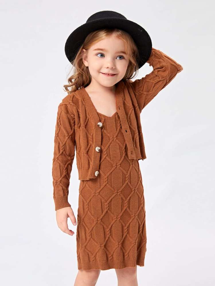 Rust Brown Regular Fit V neck Kids Clothing 7500