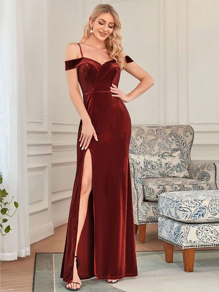  Regular Fit Glamorous Plain Women Dresses 5036