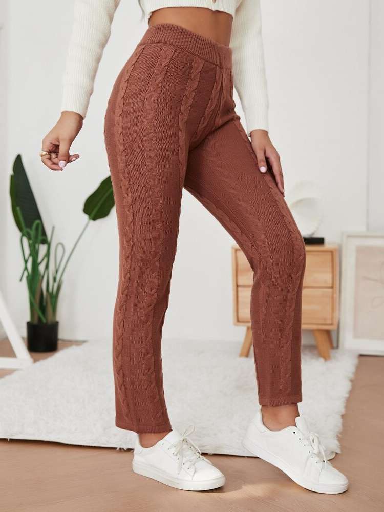  Long Rust Brown Women Clothing 4753