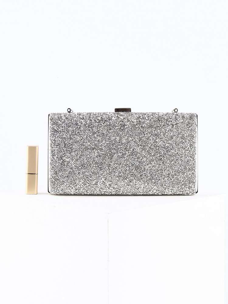  Silver Glitter Women Bags 8578