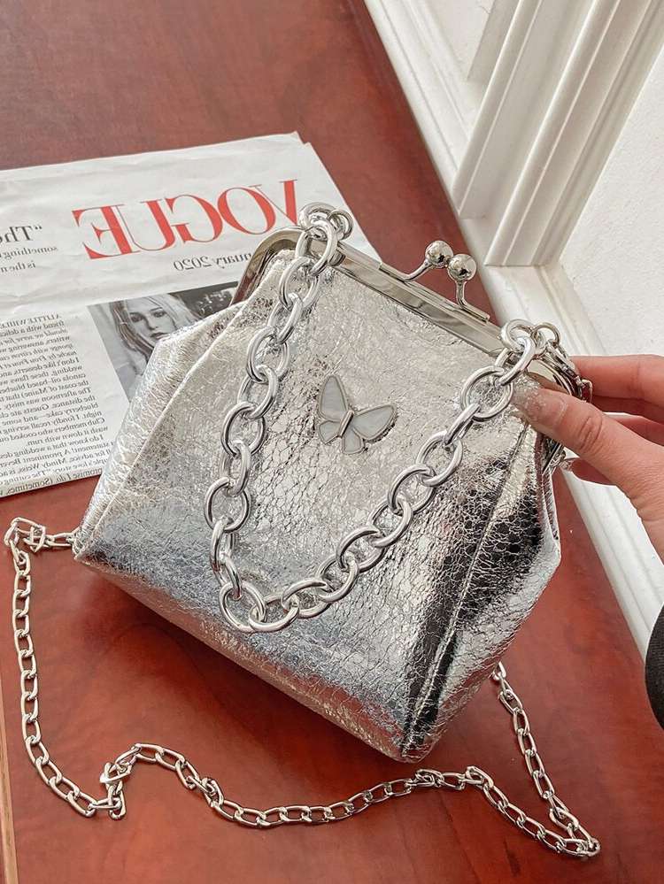 Silver Fashionable  Women Satchels 159