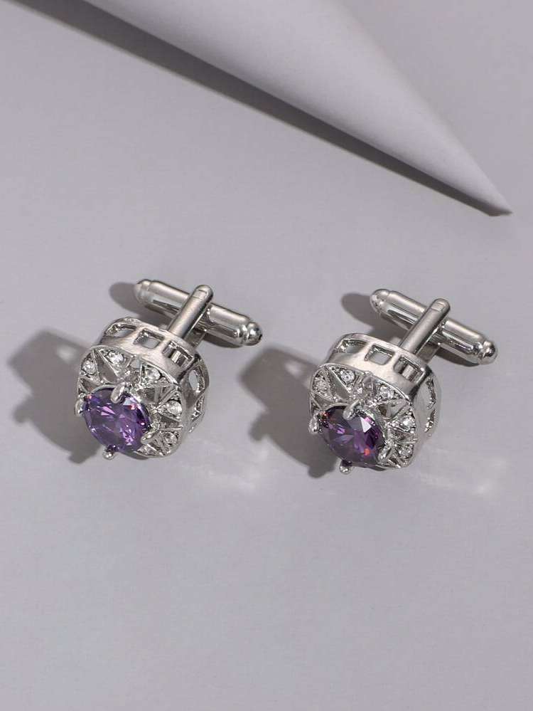  Rhinestone  Cufflinks and Tie Clips 4008