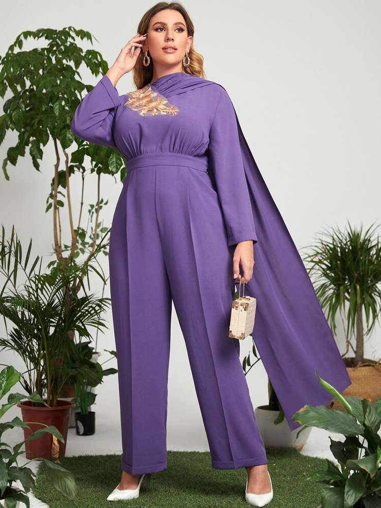 Plain Elegant Long Women Plus Clothing 8722