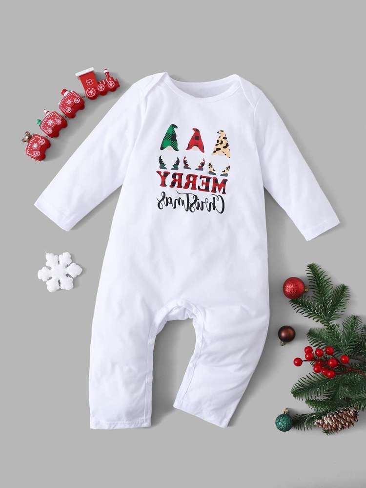  White Round Neck Long Baby Clothing 1109