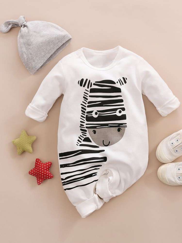 Button  Long Sleeve Baby Clothing 4546