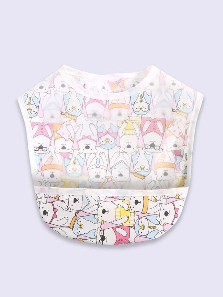  Cartoon White Bibs 9217