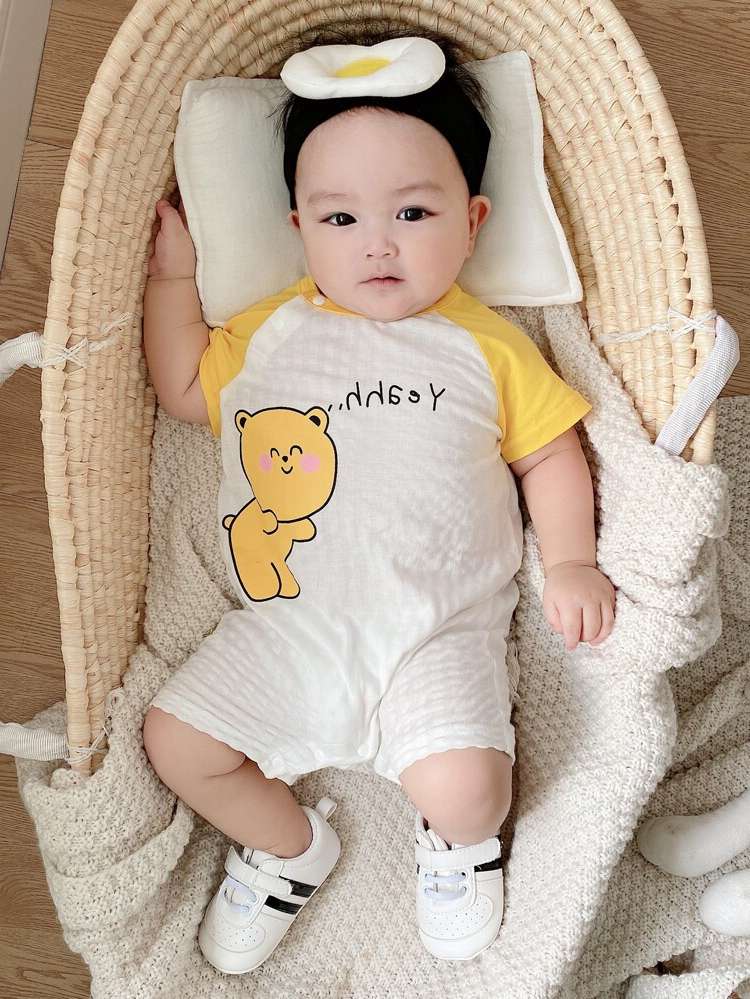 Short Sleeve  White Baby Clothing 6954