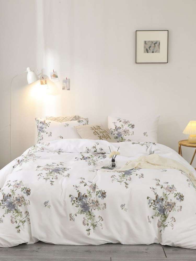 Floral White Home  Living 1513