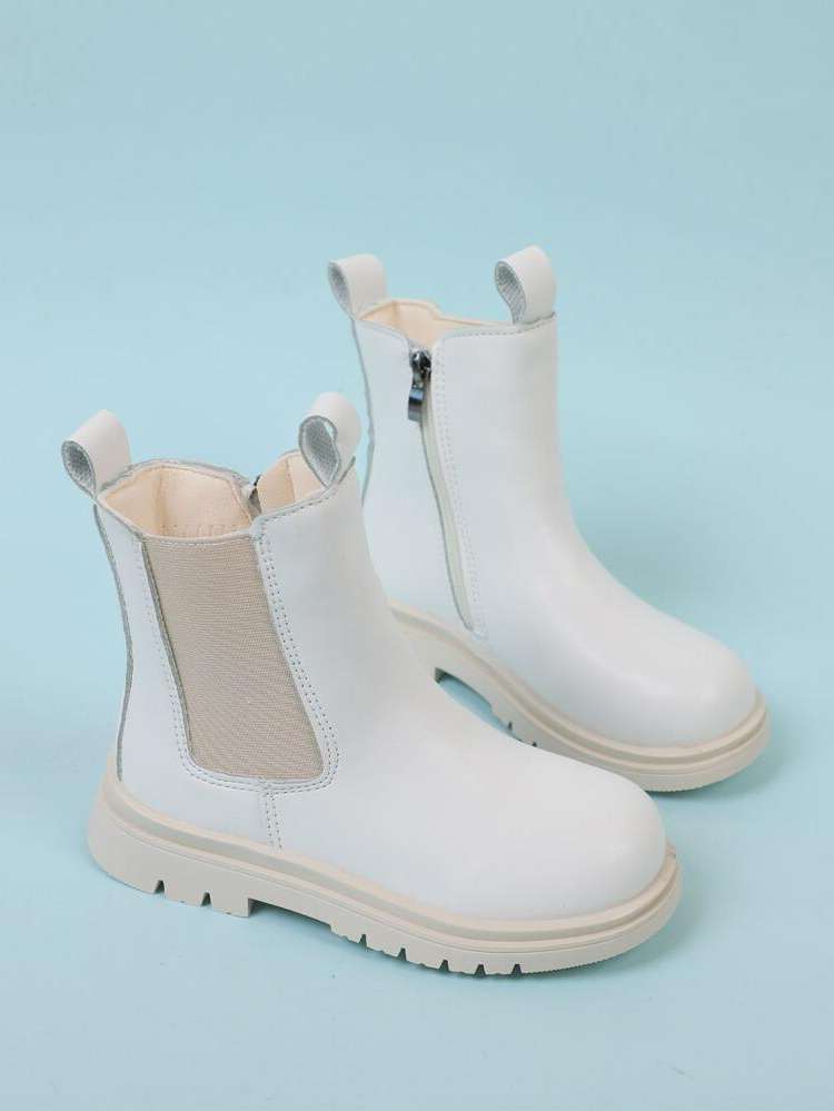  White  Kids Boots 7506