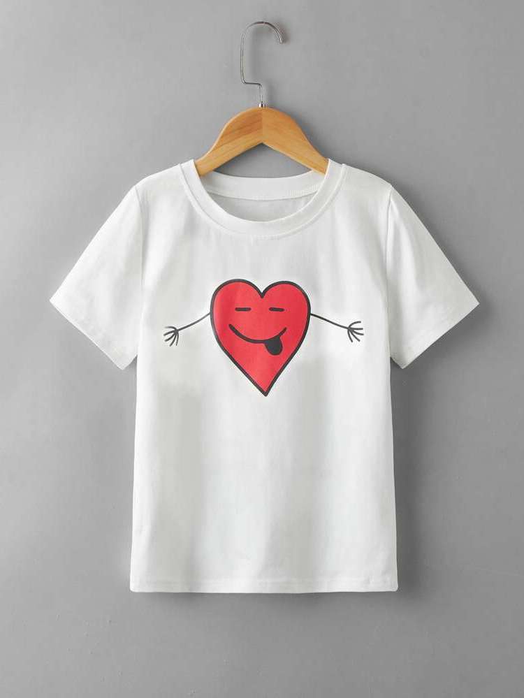 White  Short Sleeve Girls Clothing 2585