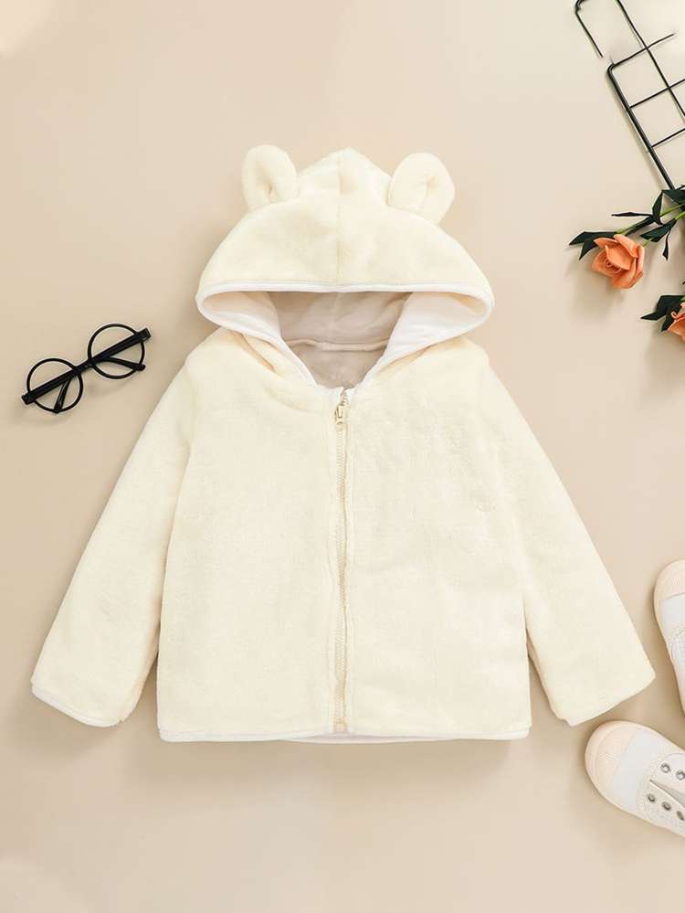 Cute Hooded Regular Long Sleeve Toddler Girls Clothing 2640