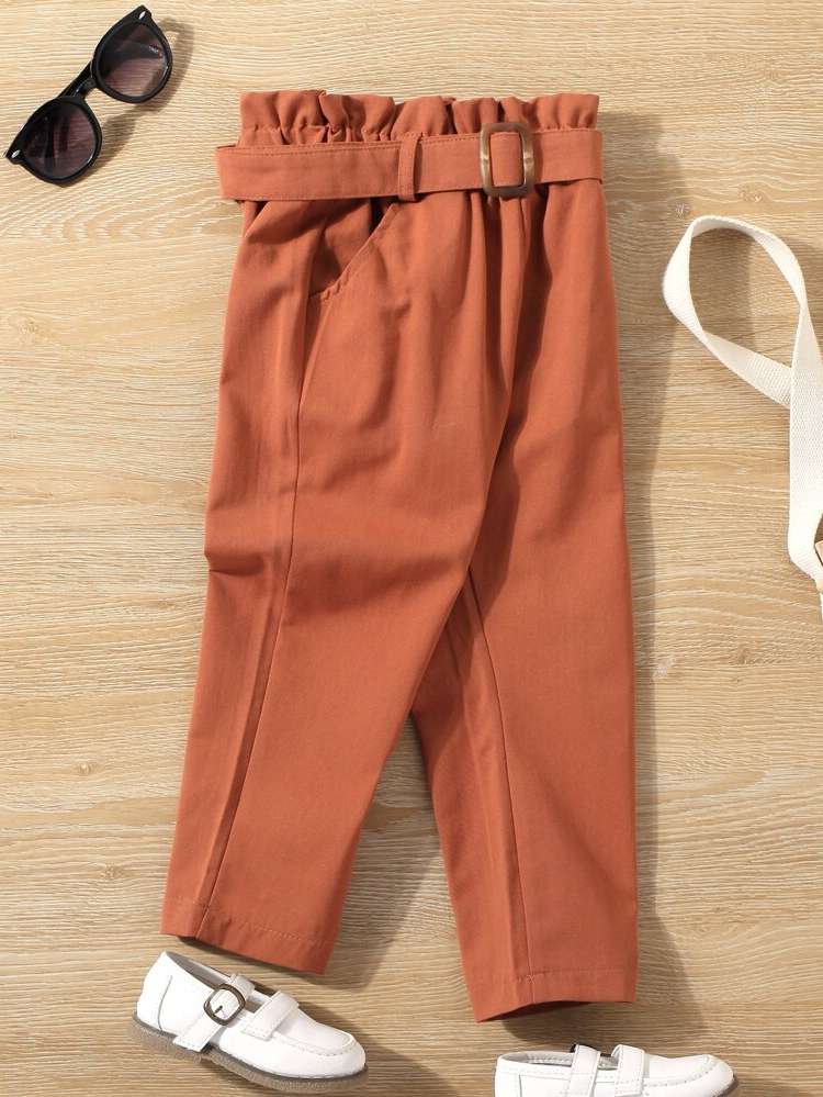 Belted Casual Long Kids Clothing 5463