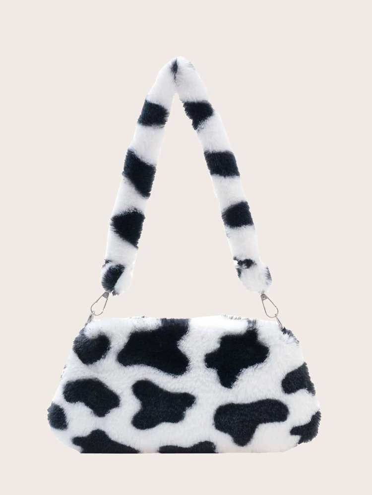 White  Animal Kids Shoulder  Tote Bags 3244