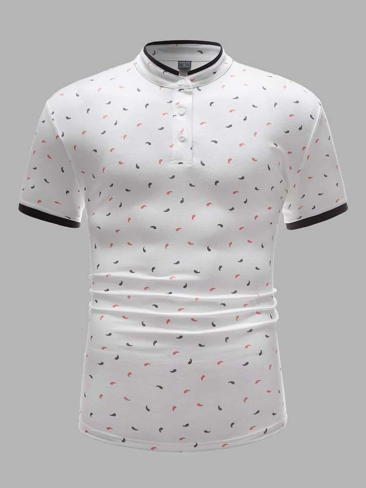  White Short Sleeve Regular Fit Men Clothing 921