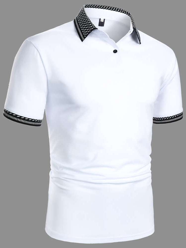  White Regular Men Polo Shirts 829