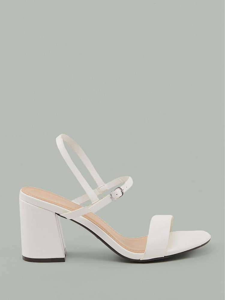  White Plain Elegant Women Sandals 650