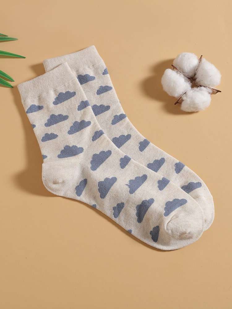  White Women Socks 756