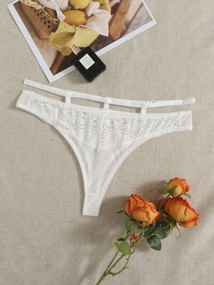 Romantic Plain  Plus Size Panties 3811