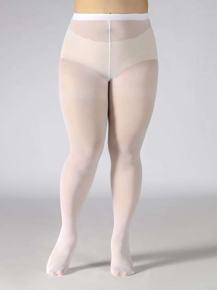  White  Women Tights 6696