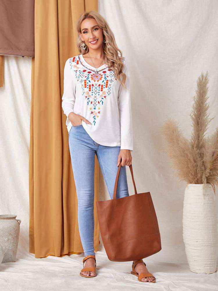  Casual Floral Women T-Shirts 4314