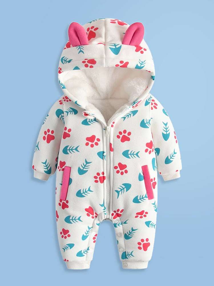  Hooded Long Sleeve Baby Clothing 946