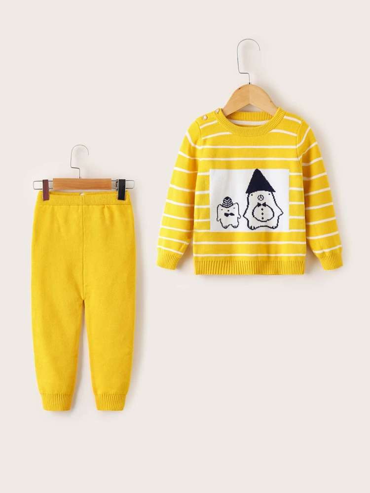  Long Sleeve Regular Fit Cartoon Baby  Mom 6236