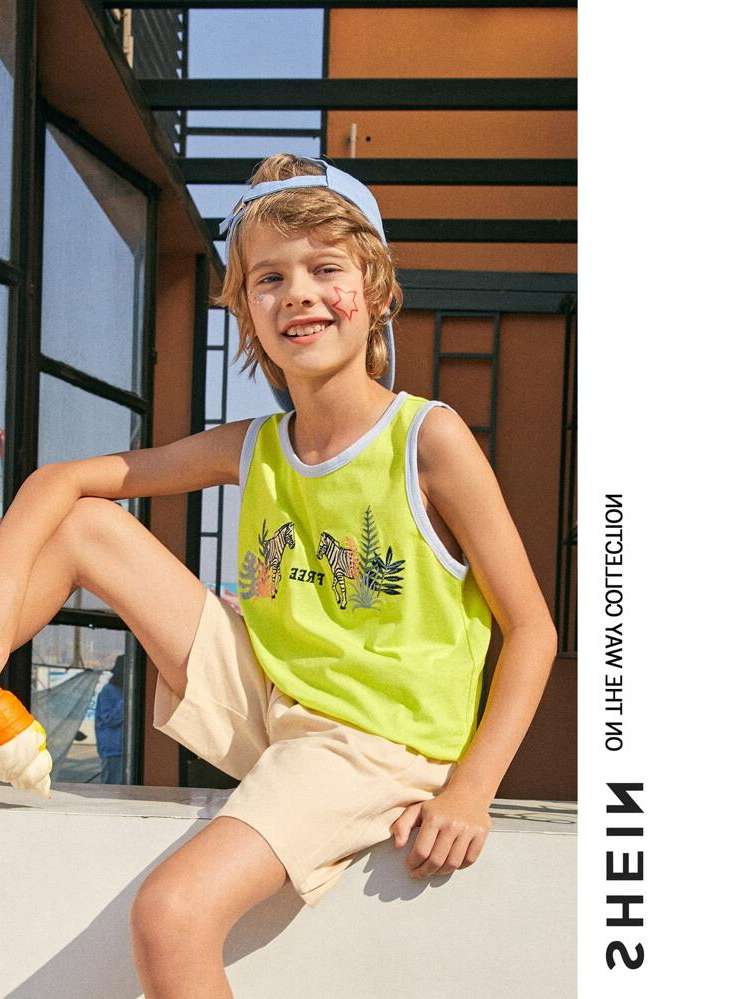 Regular Casual Letter Boys Clothing 3803